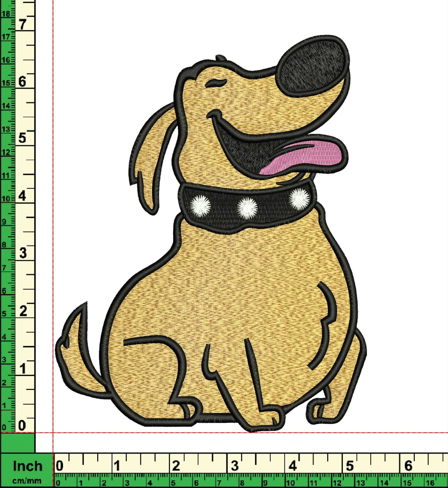 Custom embroidered patch sample